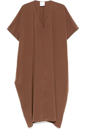 CENERE GB V-neck midi dress