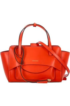 Hidesins Logo-lettering leather tote bag