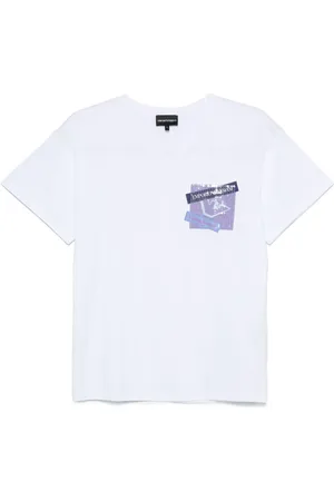 Emporio Armani Playera con logo estampado