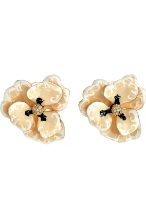 Kenneth Jay Lane Aretes Flower