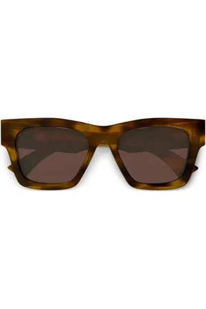 Gucci Lentes de sol con armazón cuadrada
