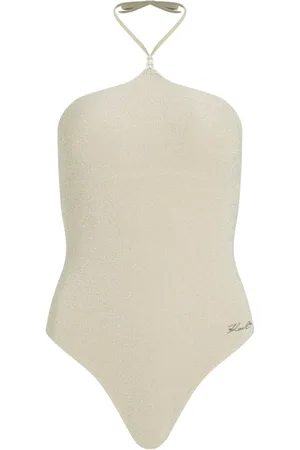 Karl Lagerfeld Traje de baño con cuello halter