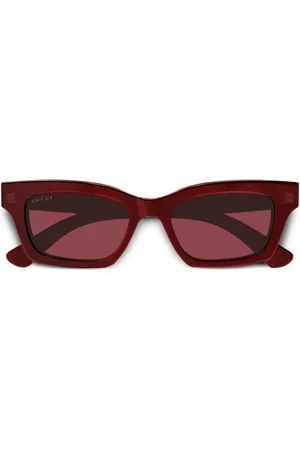 Gucci Lentes de sol con armazón rectangular