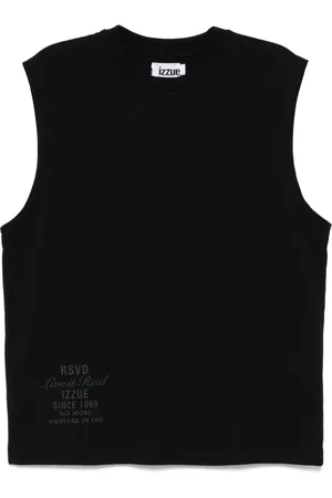Izzue Chaleco con logo estampado