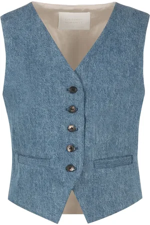 Citizens of Humanity Chaleco de mezclilla con cuello en V