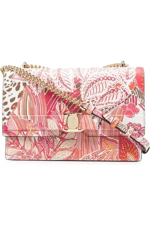 Salvatore Ferragamo Bolsa satchel Vara con estampado floral