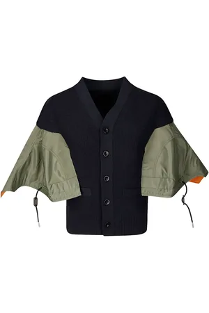 SACAI Cárdigan con paneles