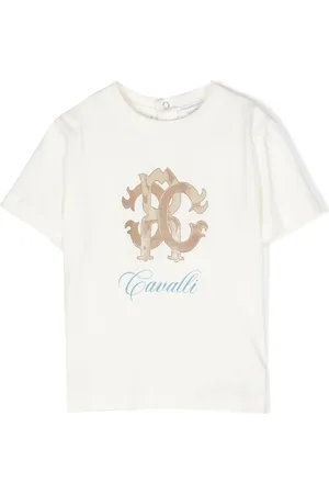 Roberto Cavalli Playera con monograma estampado