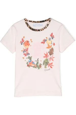 Roberto Cavalli Playera con cuello redondo