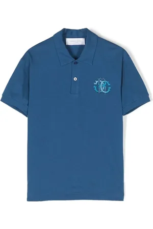 Roberto Cavalli Playera tipo polo con logo bordado