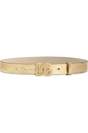 Dolce & Gabbana Cinturón con logo en la hebilla