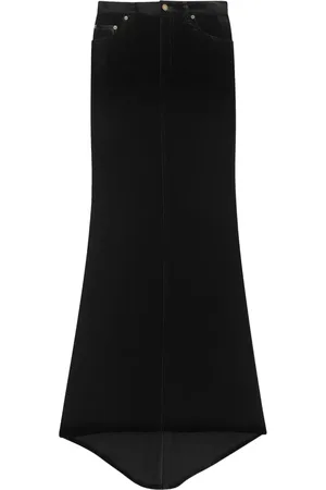Saint Laurent Falda estilo sirena efecto de terciopelo