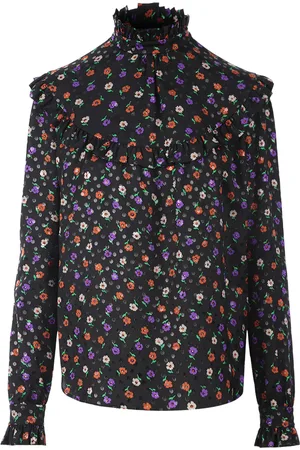 Saint Laurent Blusa con motivo floral