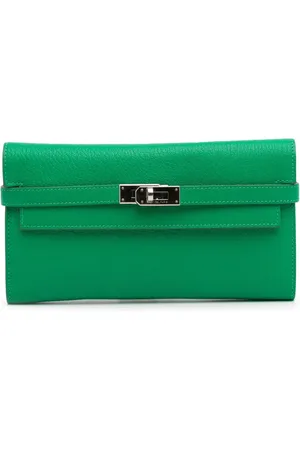 Hermès 2015 Chevre Mysore Kelly Longue Wallet long wallets