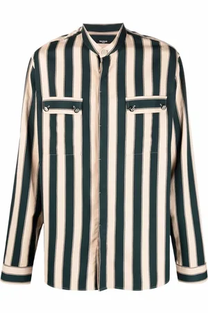 Balmain Camisa manga larga a rayas