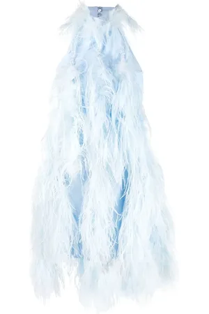 The Attico Vestido corto con cuello halter
