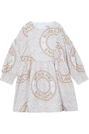 Burberry Vestido estilo playera tipo polo con montaje estampado