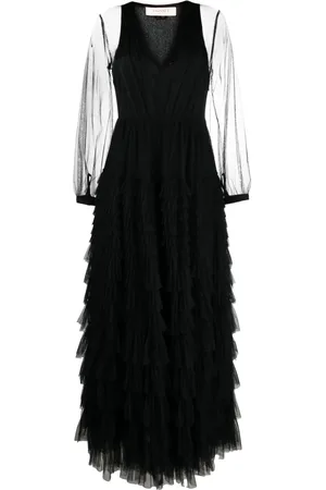 Twin-Set Vestido de fiesta con mangas semitransparentes