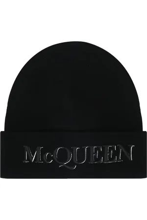 Alexander McQueen Gorro con logo bordado