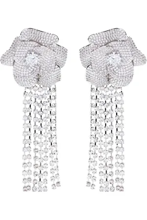 Self-Portrait Aretes Crystal Curved