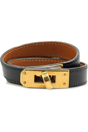 Hermès Pulsera Kelly Double Tour en piel de becerro Box 2012