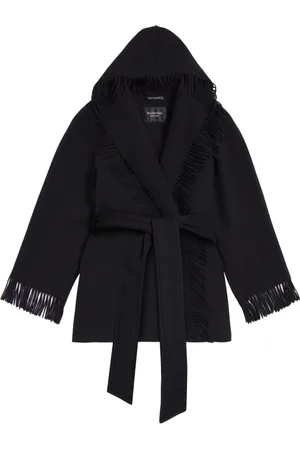 Balenciaga Cárdigan con capucha y flecos