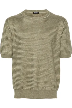 Ermenegildo Zegna Playera tejida de canalé manga corta