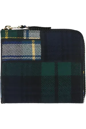 Comme des Garçons Cartera con motivo de cuadros