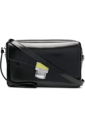 Msgm Bolsa crossbody texturizada