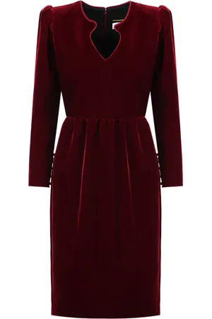 Saint Laurent Vestido manga larga