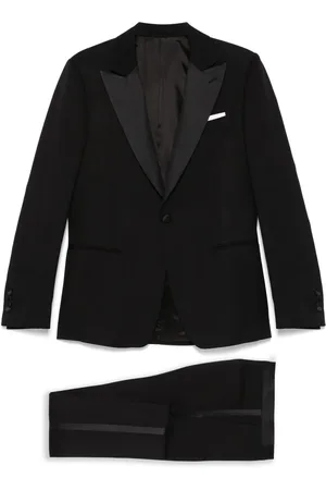 LARDINI Traje con ribete satinado