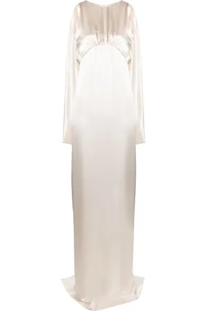Saint Laurent Vestido largo con corte imperio