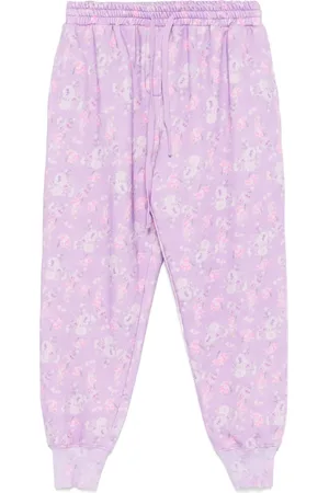 LOVESHACKFANCY Pantalones de chándal con estampado floral