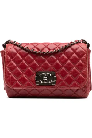 CHANEL 2011 Quilted Glazed Calfskin Soft Boy Flap shoulder bag
