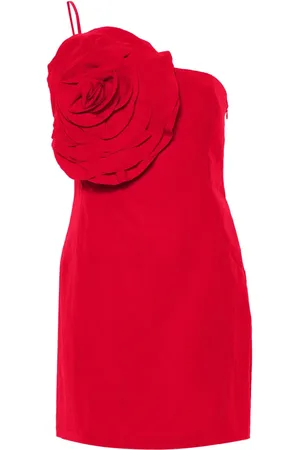 BLUMARINE Vestido corto con aplique floral