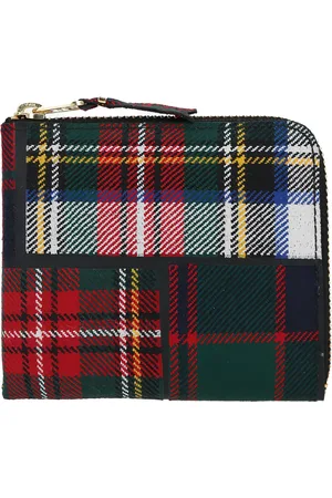 Comme des Garçons Cartera a cuadros tartán