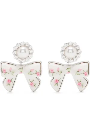 Shushu/Tong Pendientes con aplique de lazo