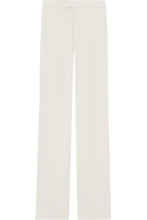 Saint Laurent Pantalones con tiro alto