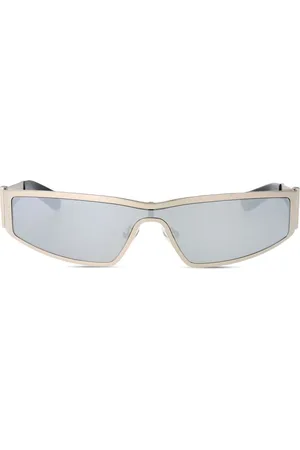Alexander McQueen Lentes de sol con armazón angular