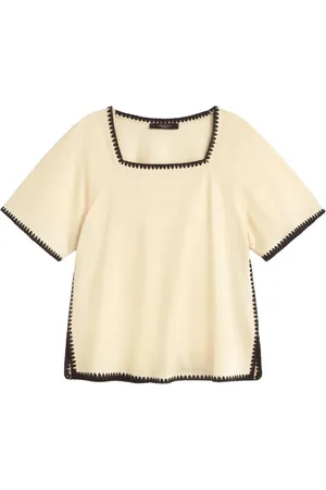 Max Mara Top con cuello cuadrado