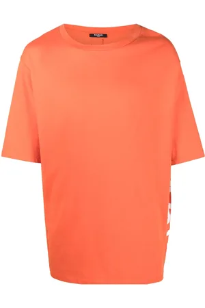 Balmain Playera oversize con logo lateral estampado