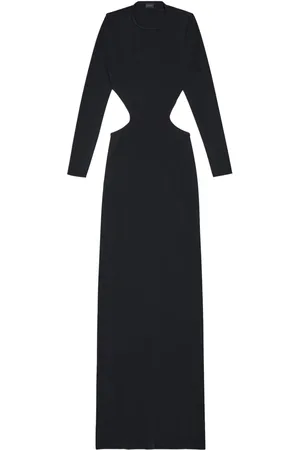 Balenciaga Vestido largo con etiqueta del logo