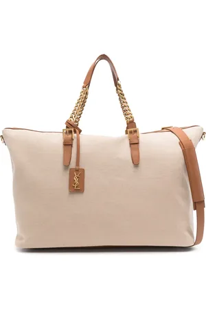 Saint Laurent Bolsa de viaje con logo Cassandre