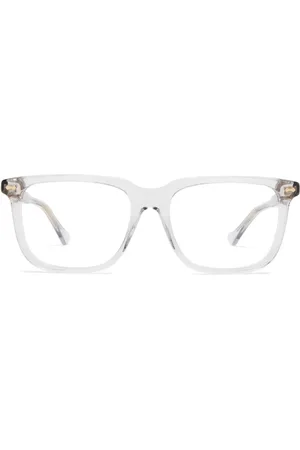 Gucci Lentes con armazón cuadrada transparente