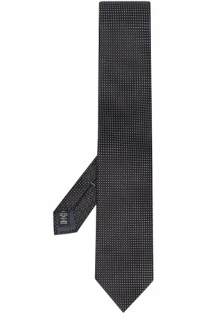 Ermenegildo Zegna Corbata de seda con estampado de lunares