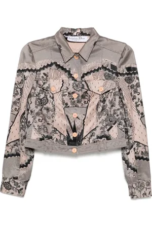 Dior Chamarra con estampado gráfico 2006