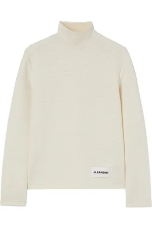 Jil Sander Top texturizado con cuello de tortuga