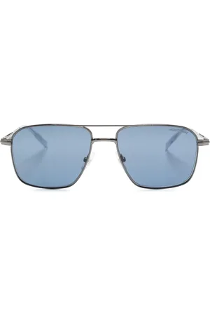 Montblanc Lentes de sol con armazón cuadrada y doble puente