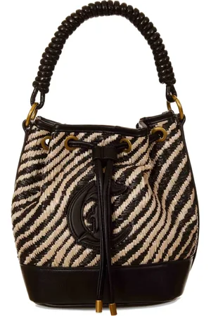 Roberto Cavalli Logo-patch bucket bag