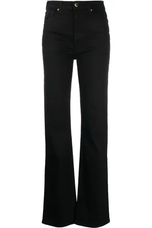 Khaite Jeans rectos con tiro alto